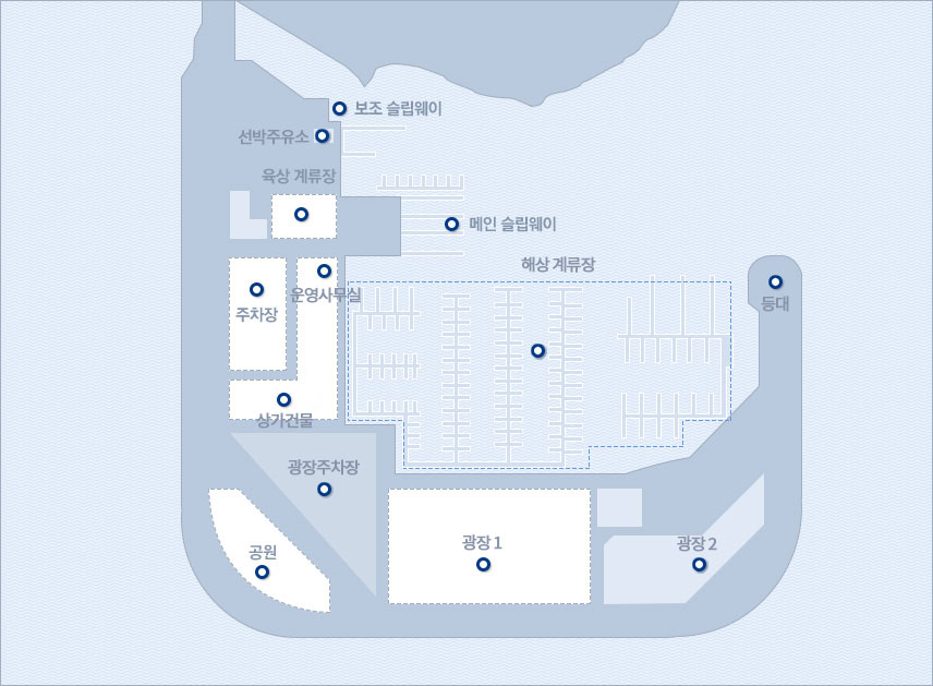 마리나 시설 안내 입니다.